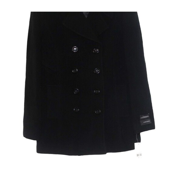 NEW Jones New York Wool Blend Peacoat Women's 14 Navy Blue Double Breasted NWT - Picture 3 of 7